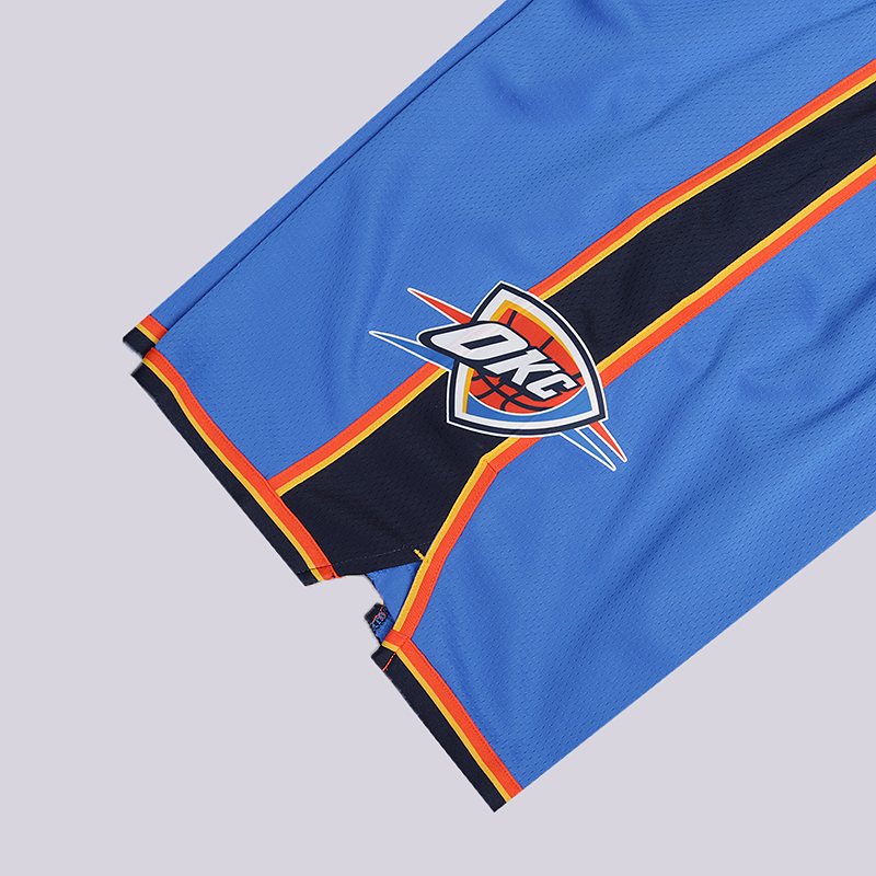 мужские синие шорты Nike Oklahoma City Thunder Icon Edition Swingman NBA Shorts 866853-403 - цена, описание, фото 3